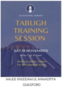 Tabligh Training Session